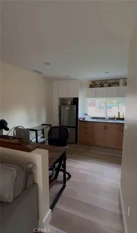 a bed room with a bed and furniture