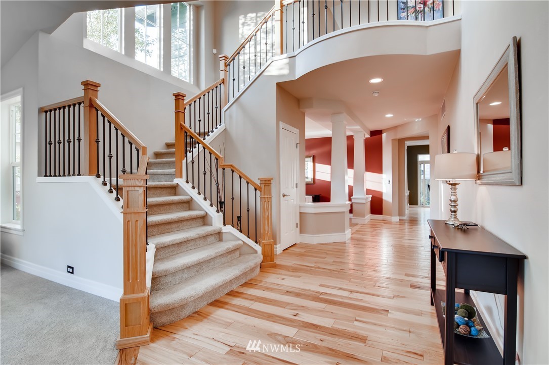 16530 Parkside Way Southeast Renton, WA 98058 - Photo 3 of 25 a view of entryway and hall with wooden floor