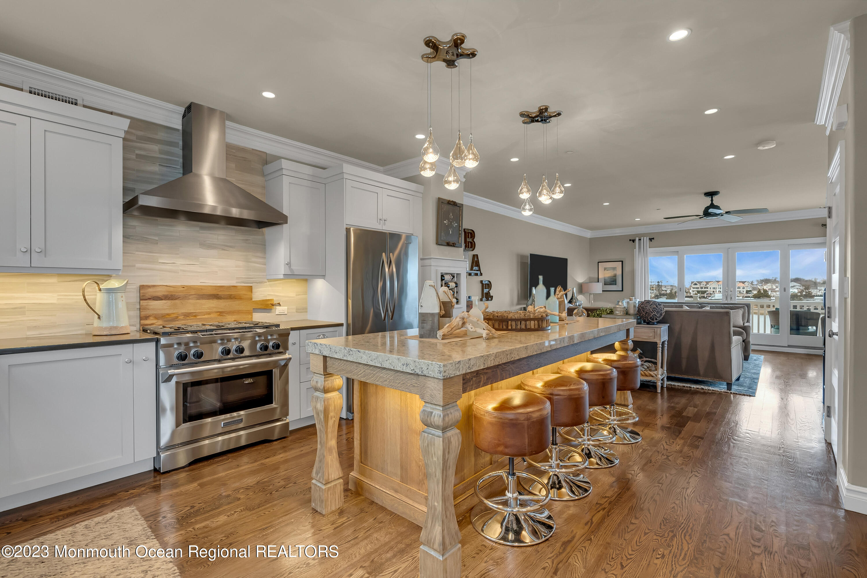 4 Waters Edge Brielle, NJ 08730 - Photo 31 of 66 a kitchen with stainless steel appliances granite countertop a stove oven and a view of kitchen