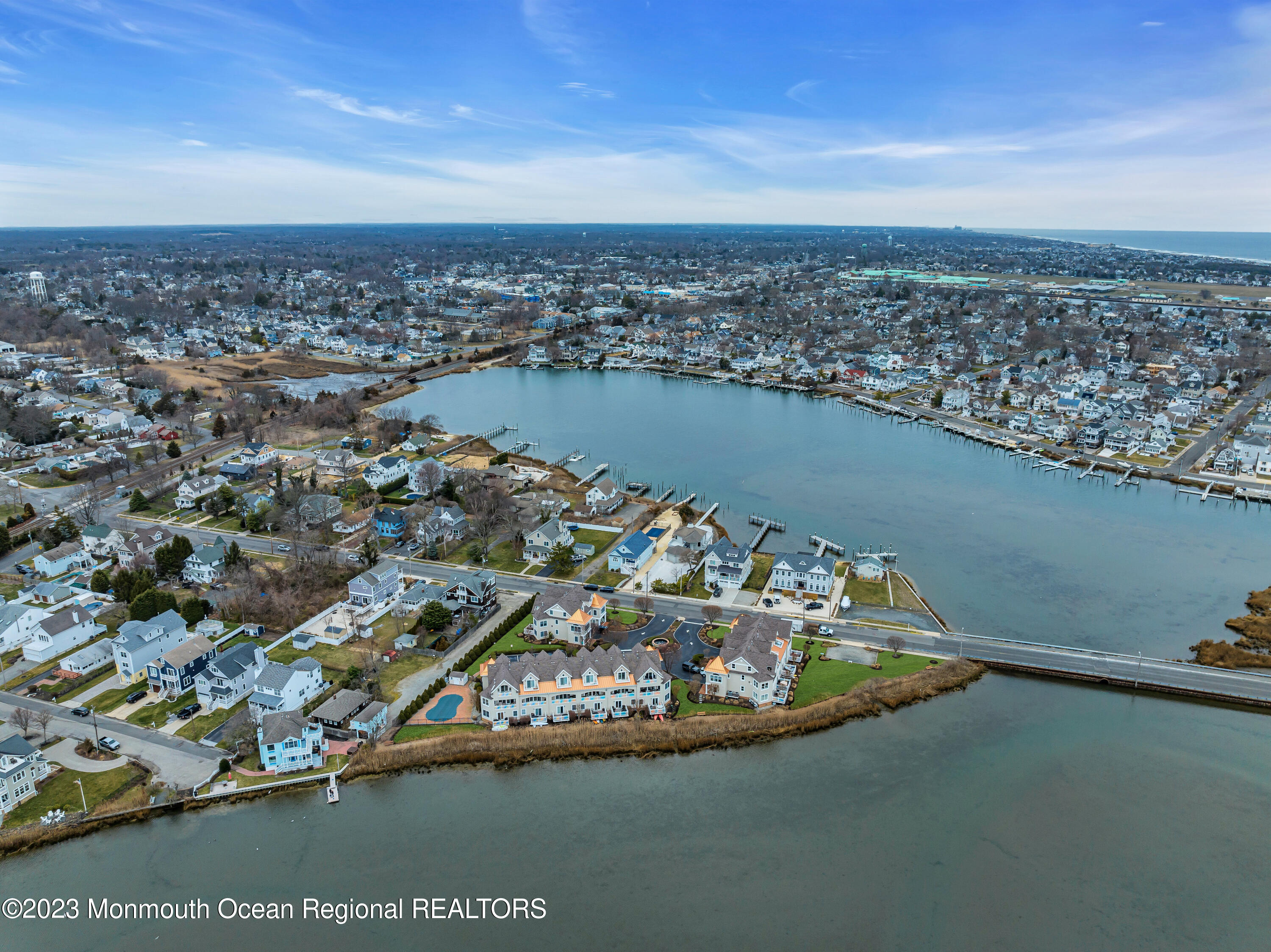 4 Waters Edge Brielle, NJ 08730 - Photo 58 of 66 an aerial view of a house with a ocean view