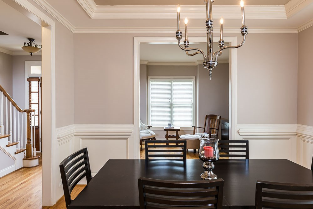 8415 Wheatstone Lane Raleigh, NC 27613 - Photo 7 of 30 Freshly updated with soothing grey tones that welcome your artwork! Dining Room