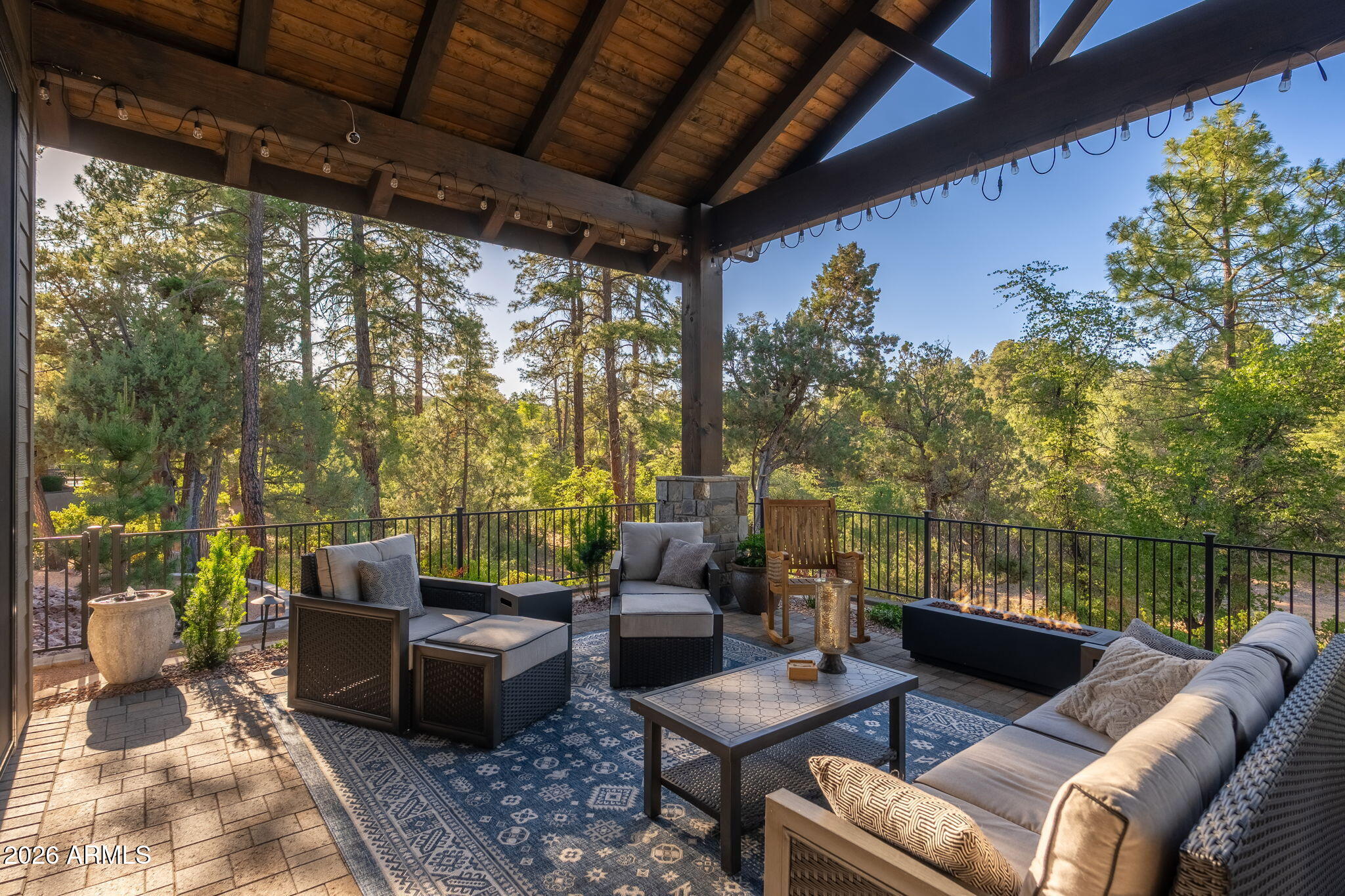 602 North Redbud Circle Payson, AZ 85541 - Photo 46 of 83 a outdoor living space with patio furniture and a potted plant