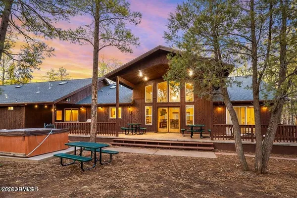 a backyard of a house