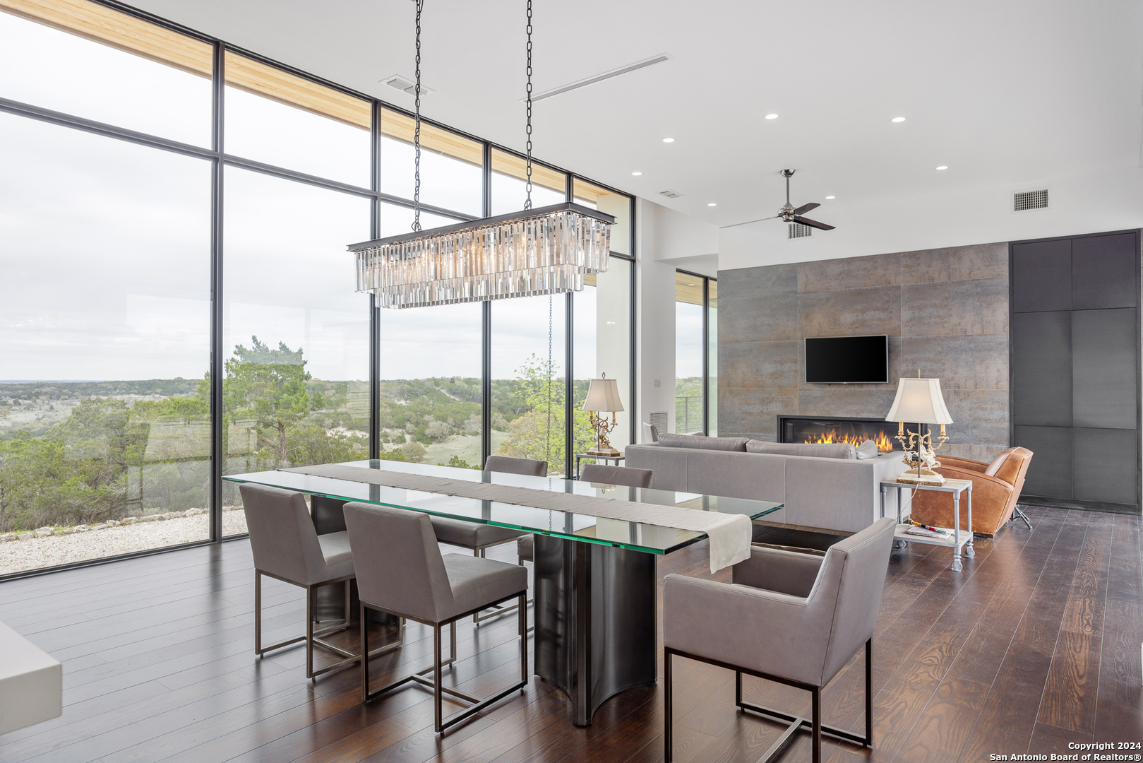 5081 Texas 173 Center Point, TX 78010 - Photo 11 of 61 a dining room with furniture window and wooden floor