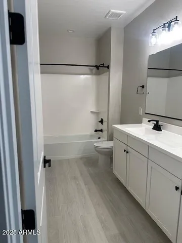 an empty room with closet