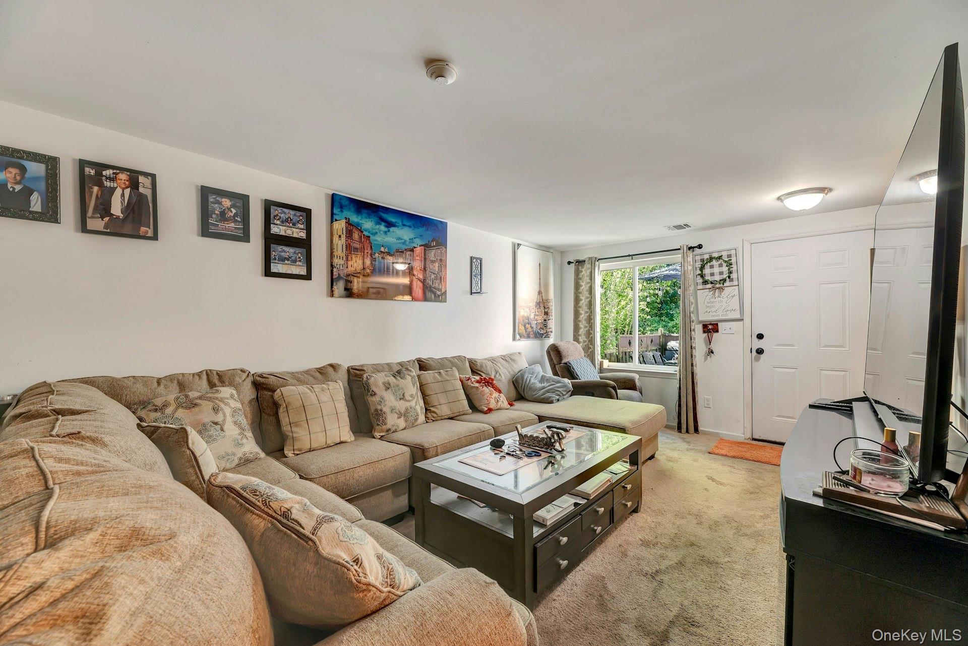 392 Birchwood Road Medford, NY 11763 - Photo 4 of 22 a living room with furniture and a flat screen tv