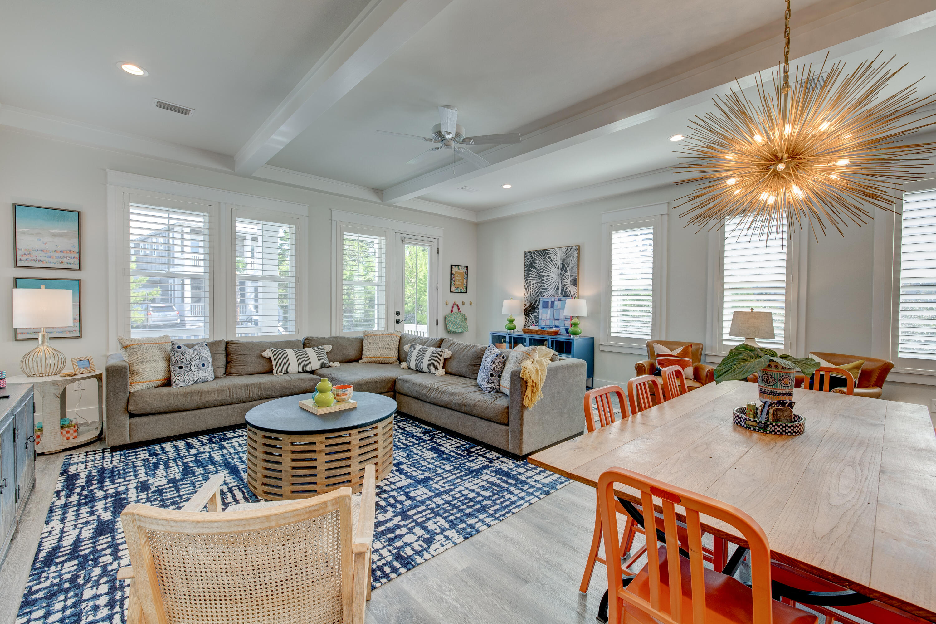34 Gulfview Way Santa Rosa Beach, FL 32459 - Photo 11 of 54 a living room with furniture and a large window