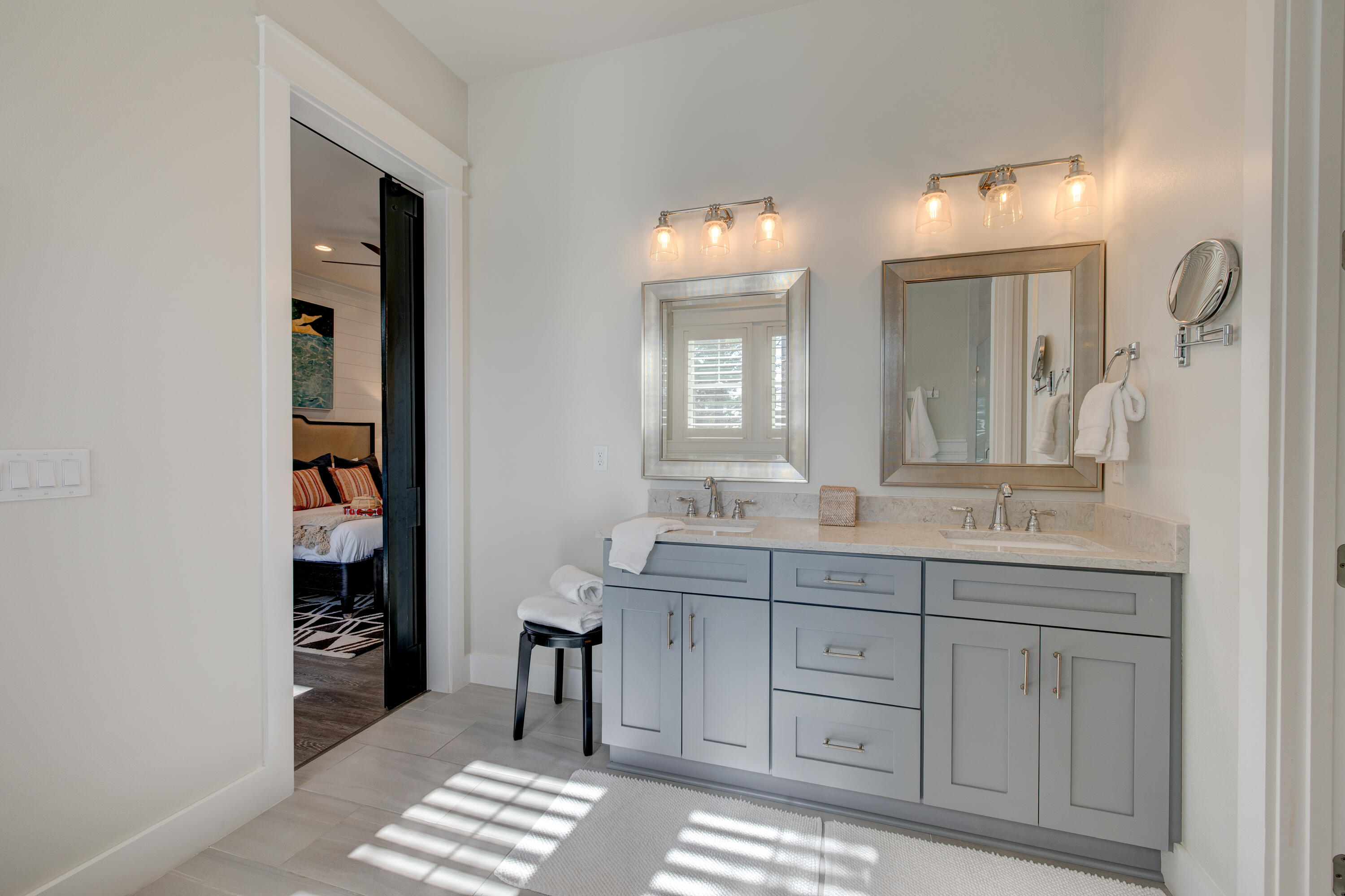 34 Gulfview Way Santa Rosa Beach, FL 32459 - Photo 27 of 54 a bathroom with a double vanity sink and a mirror