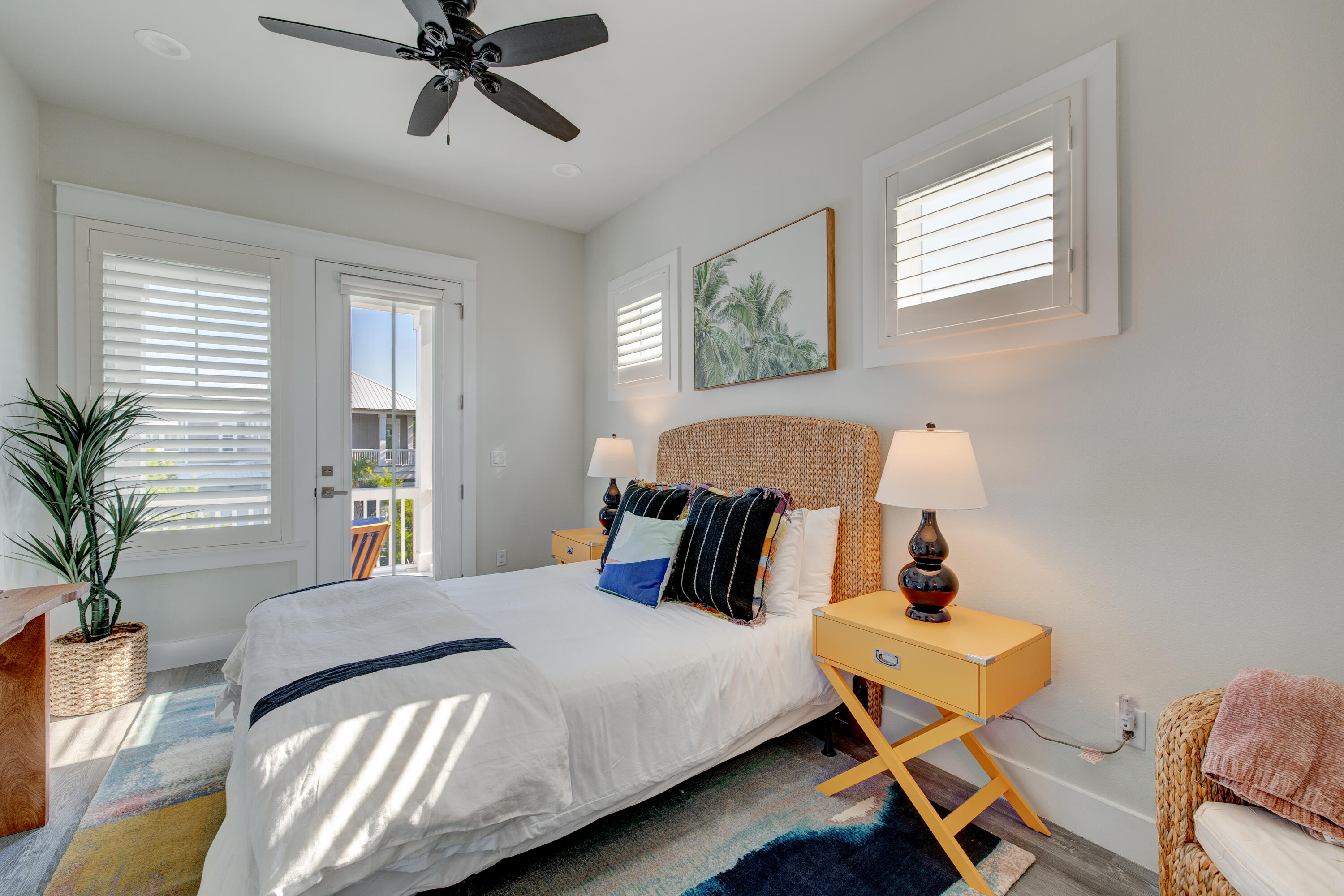 34 Gulfview Way Santa Rosa Beach, FL 32459 - Photo 39 of 54 a bedroom with a bed and wooden floor