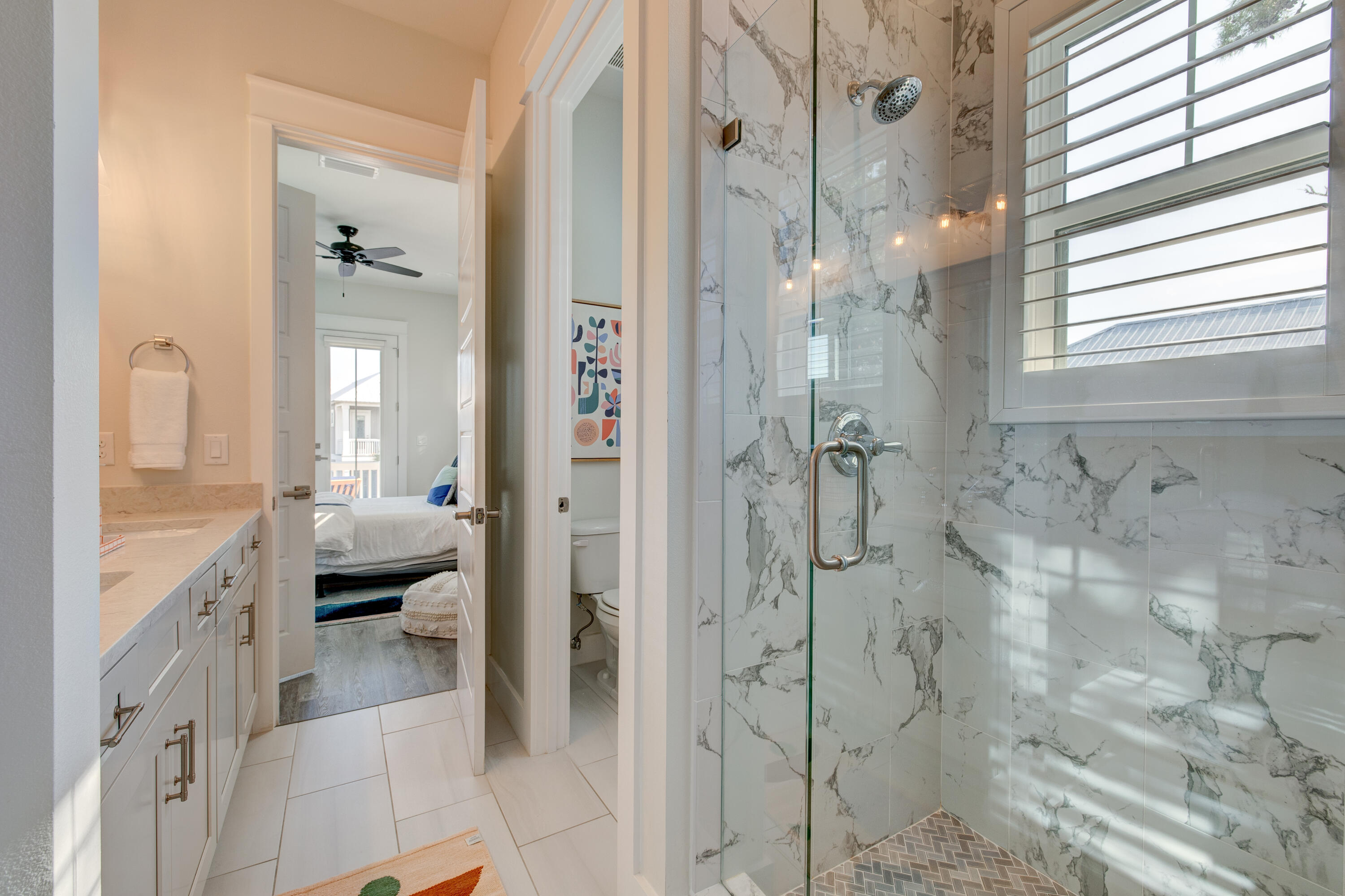 34 Gulfview Way Santa Rosa Beach, FL 32459 - Photo 43 of 54 a en suite bathroom with a shower and a sink