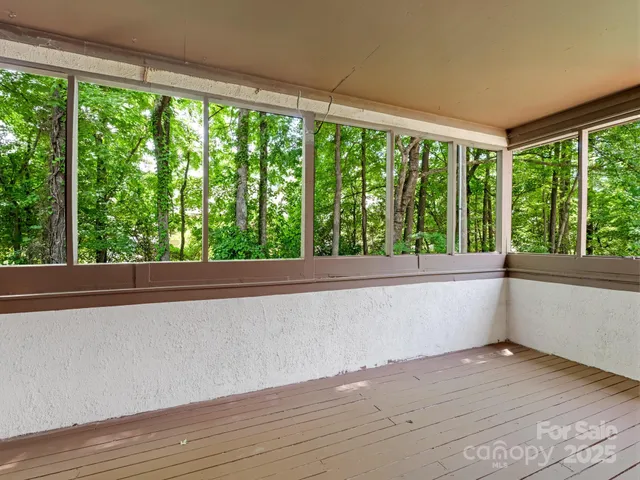 a view of a garden from a window