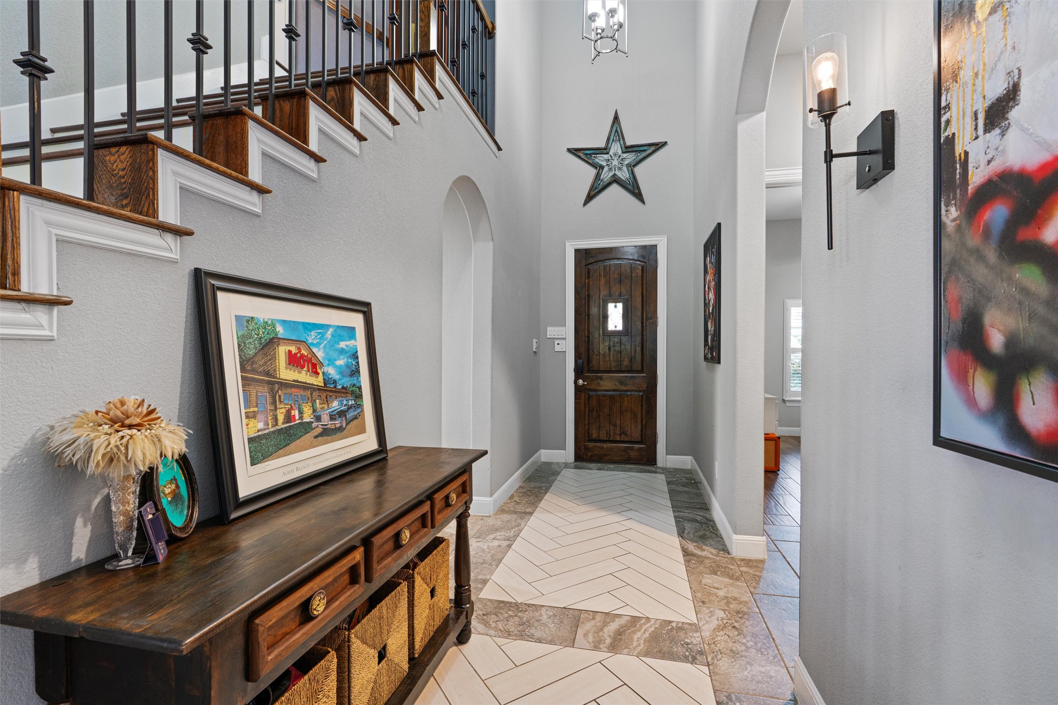 3704 Gildas Path Pflugerville, TX 78660 - Photo 4 of 32 Beautiful tile flooring with herringbone inset