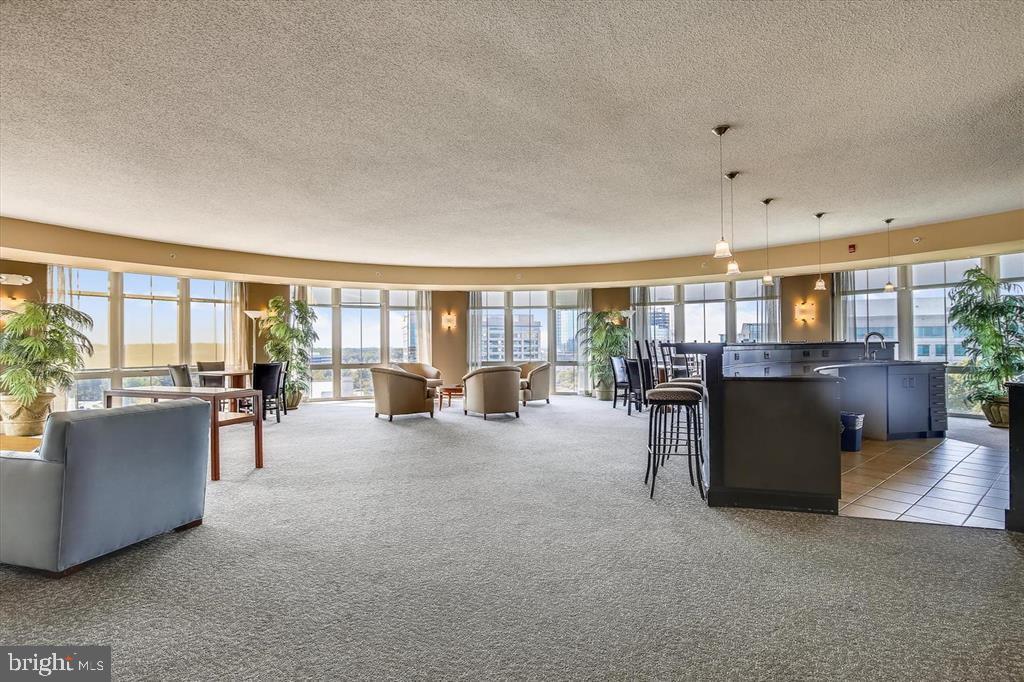 11800 Sunset Hills Road, Unit 815 Reston, VA 20190 - Photo 33 of 61 Rooftop gathering space with large flatscreen