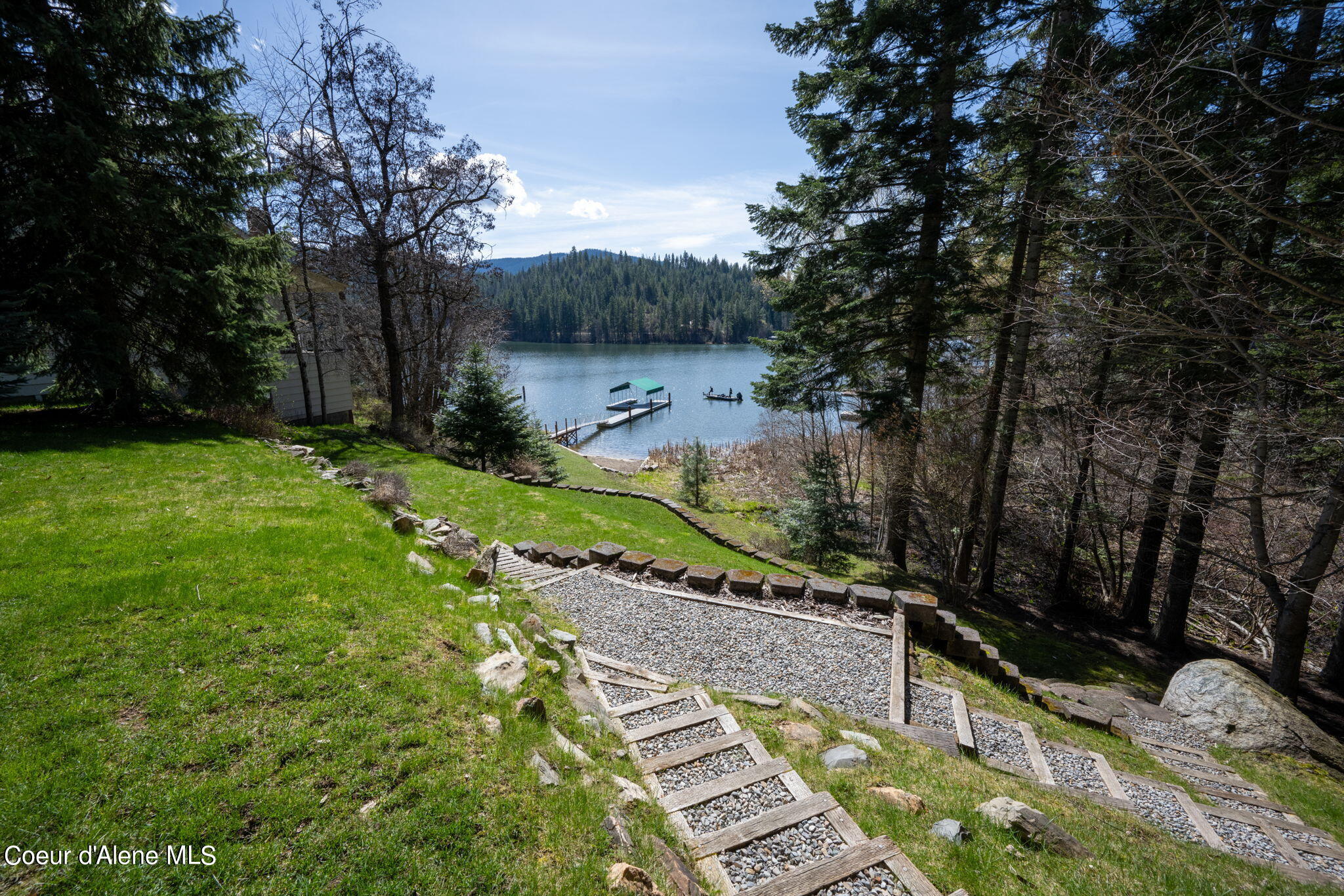 19503 East Hayden Lake Road Hayden, ID 83835 - Photo 18 of 57 terraced steps in back