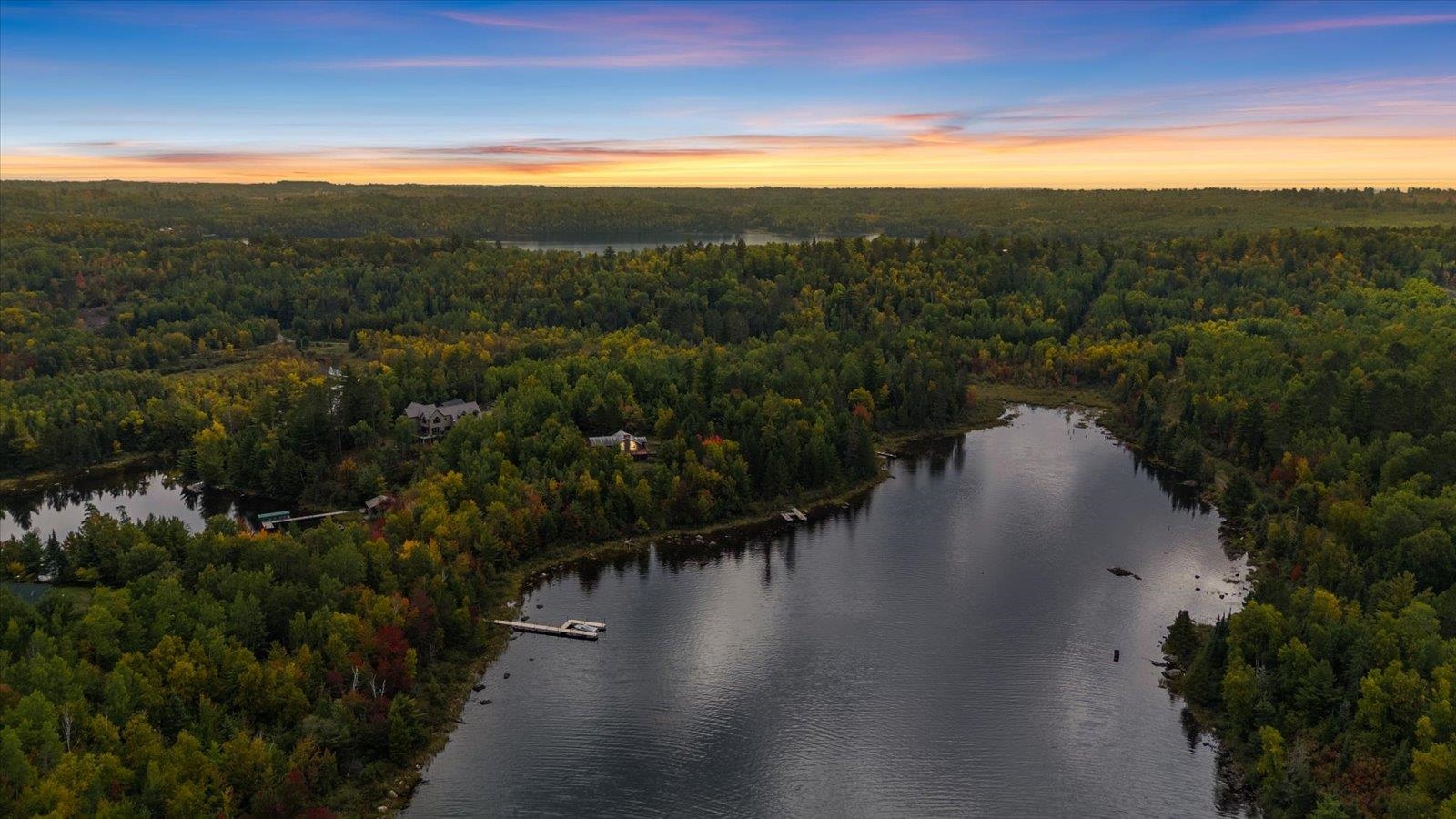 2375 Viste Point Road Ely, MN 55731 - Photo 3 of 83 Twilight aerial view at dusk of a forest view and a water view
