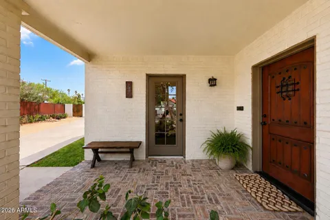 a view of a entryway door of the house