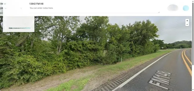 a view of a yard with potted plants