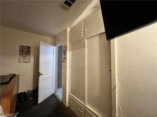 a view of closet area