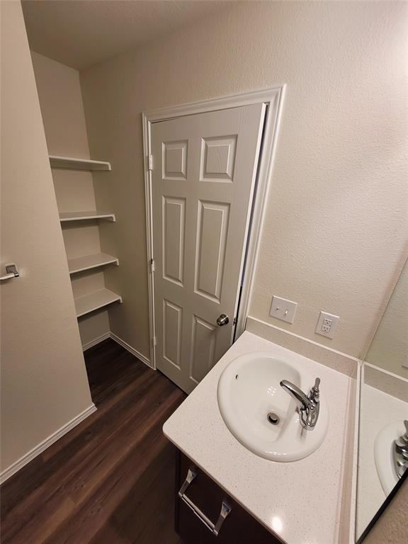 16029 Pemberly Lane Haslet, TX 76052 - Photo 14 of 19 a bathroom with a sink a toilet and vanity
