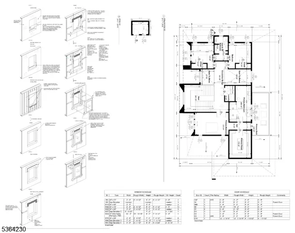 a black and white photo of a living room