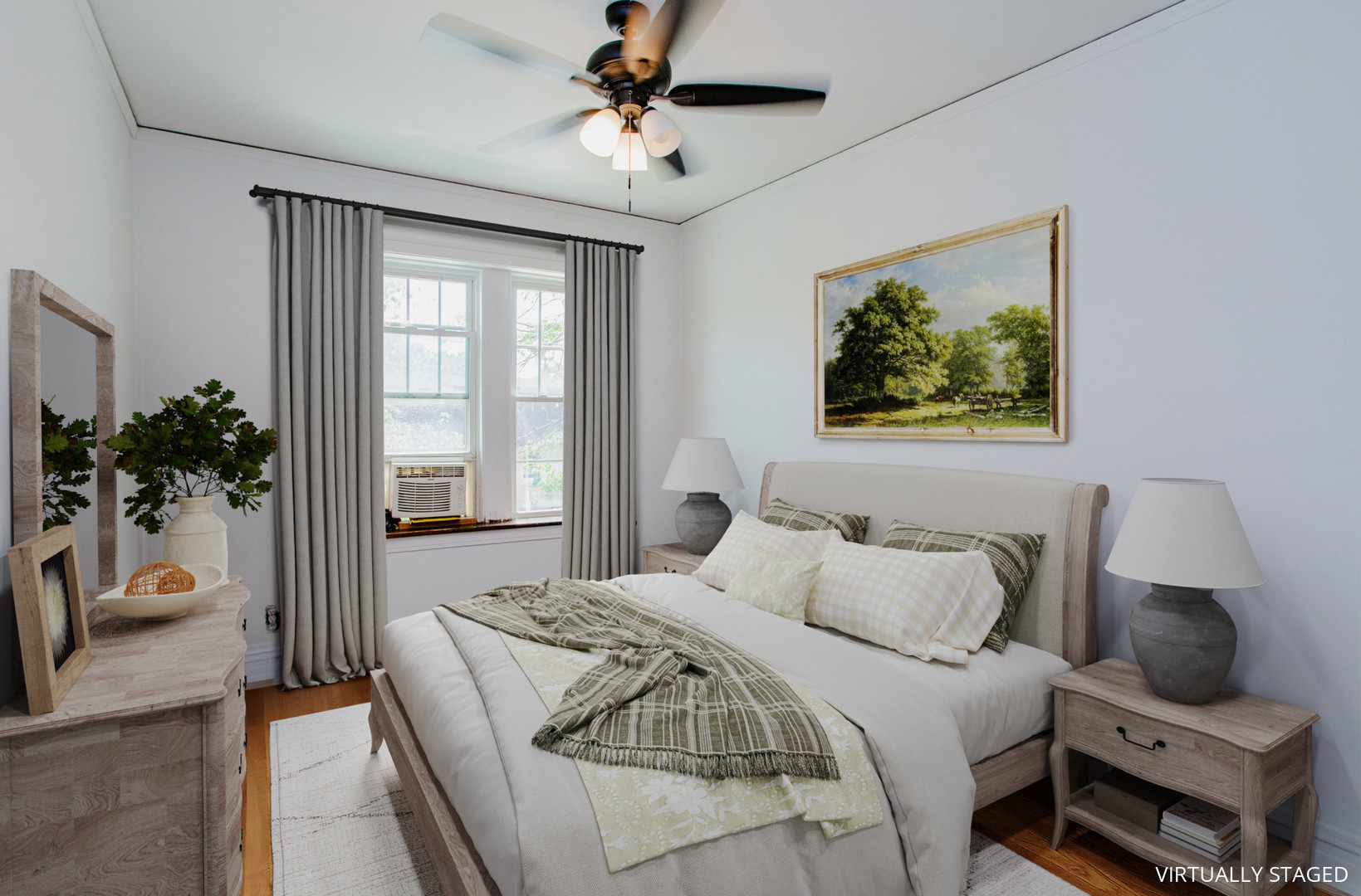 7639 Jackson Boulevard, Unit 1E Forest Park, IL 60130 - Photo 6 of 13 a bedroom with a bed and glass window