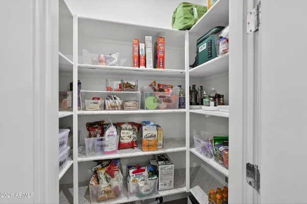 a room with storage and utility room