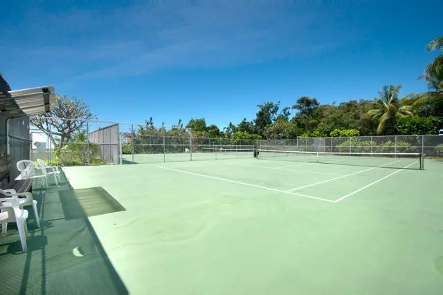 a view of a tennis court
