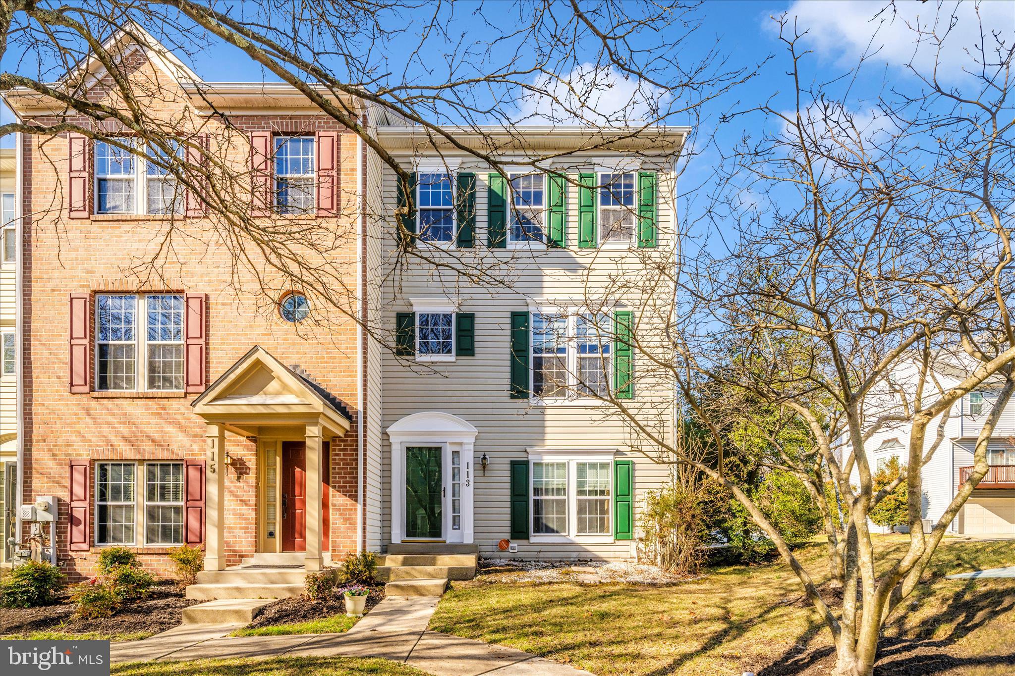 a view of a large white building