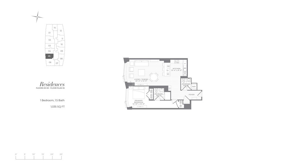 240 Devonshire Street, Unit 4005 Boston, MA 02110 - Photo 41 of 41 a picture of a floor plan