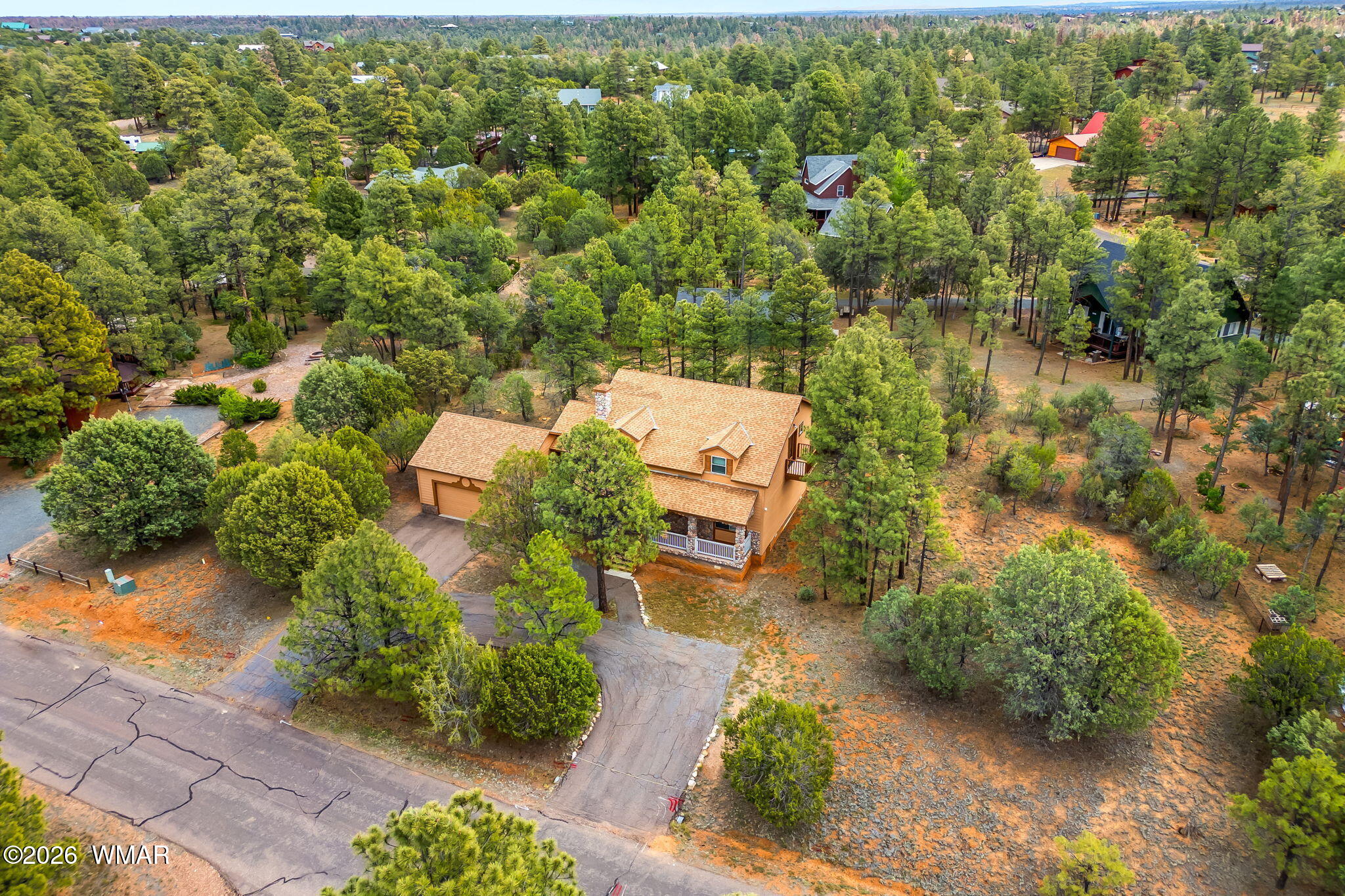 2937 Ransack Road Overgaard, AZ 85933 - Photo 27 of 34 an aerial view of a house with a yard