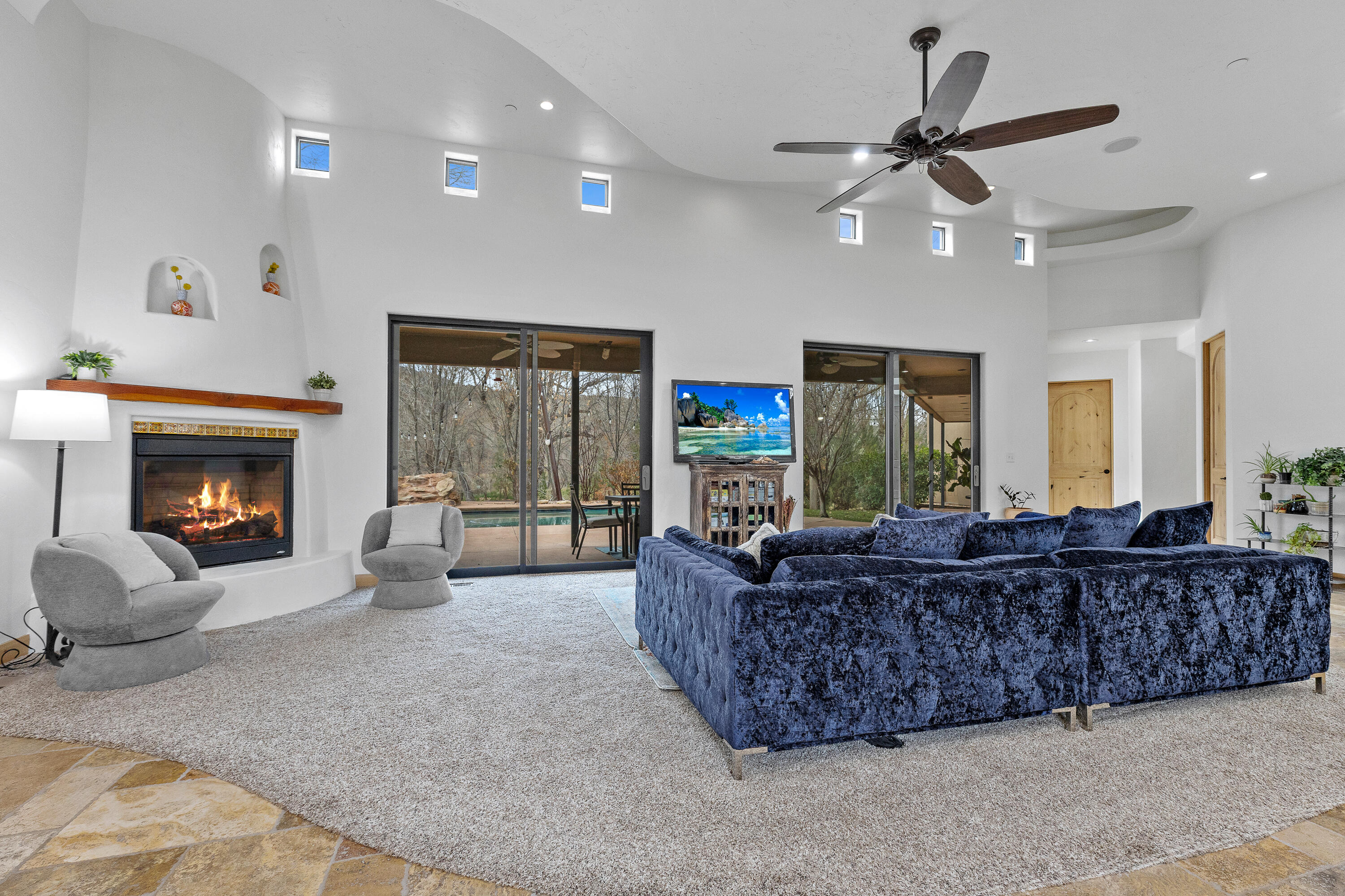 98 South Bridge Road Rockville, UT 84763 - Photo 9 of 80 Living Room - Vaulted Ceilings and Natural Light