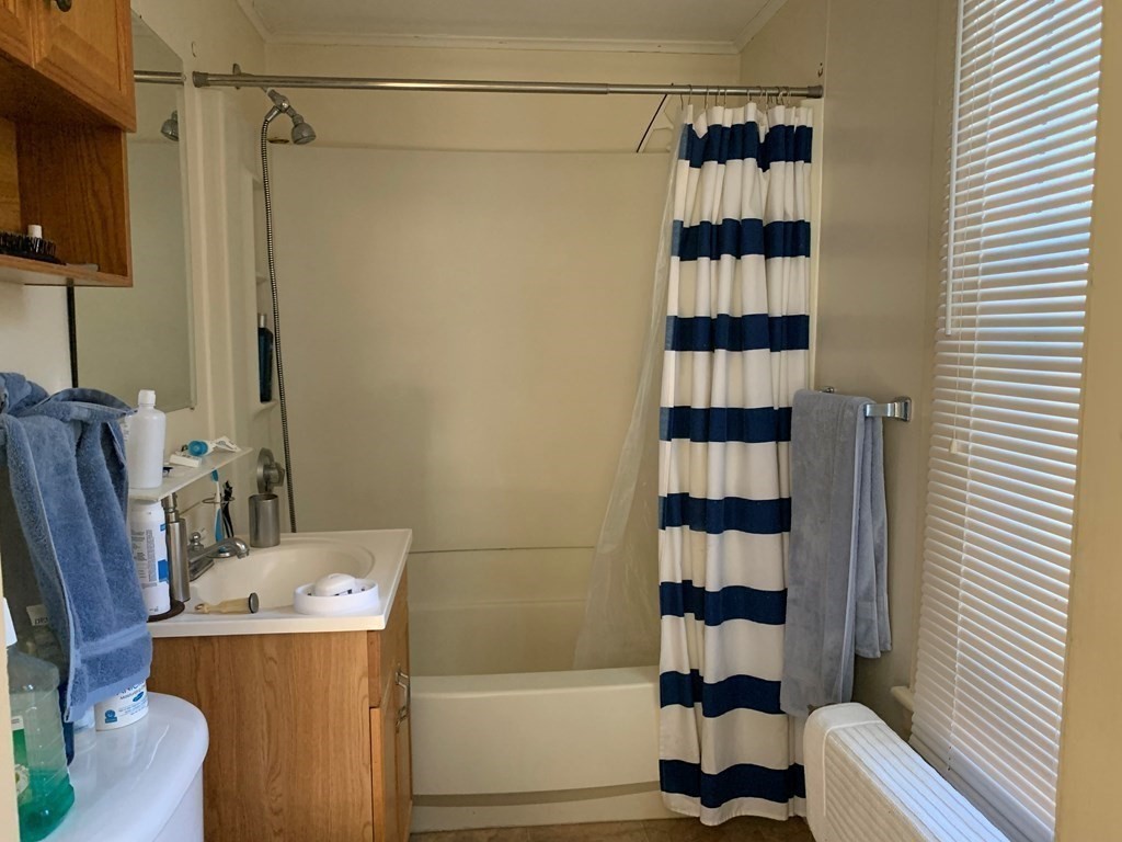 5 Plain Street Natick, MA 01760 - Photo 24 of 31 a bathroom with a shower and a sink