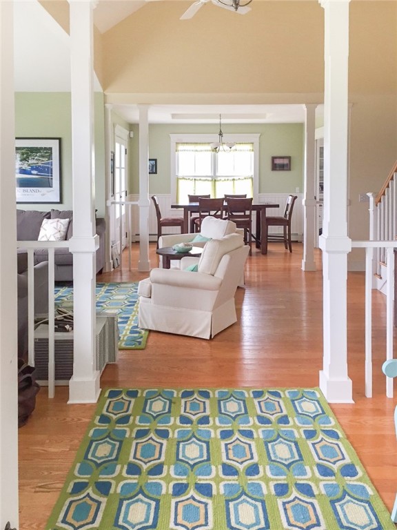 210 Old Town Road Block Island, RI 02807 - Photo 7 of 47 Foyer to living and dining areas.
