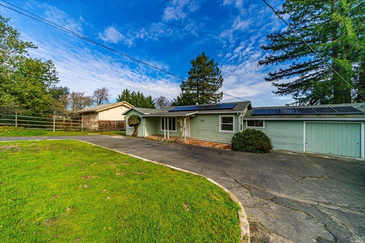 291 Watertrough Road Sebastopol, CA 95472 - Photo 1 of 1 a view of a house with a yard