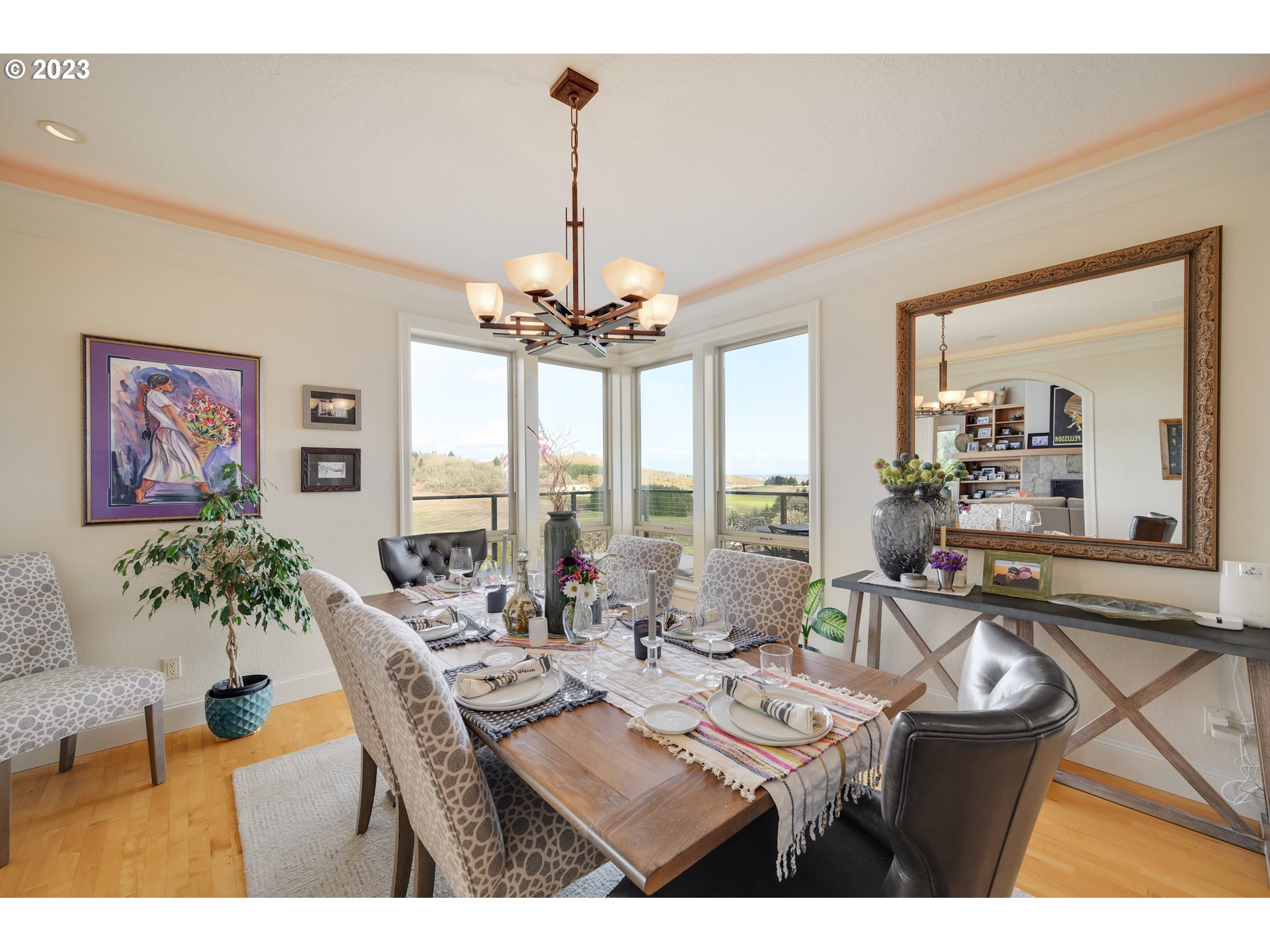 16755 Southwest Masonville Road McMinnville, OR 97128 - Photo 10 of 32 a view of a dining room with furniture window and outside view