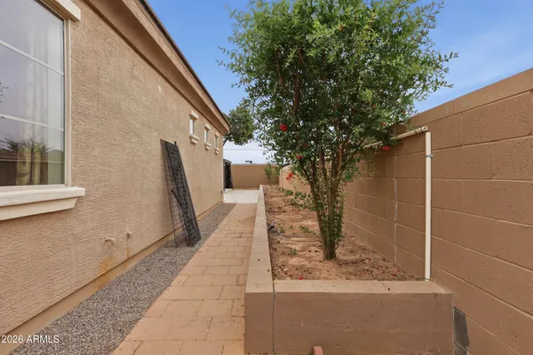 a house with trees in front of it