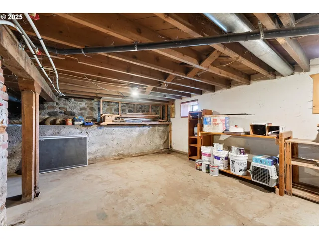 a view of storage and utility room