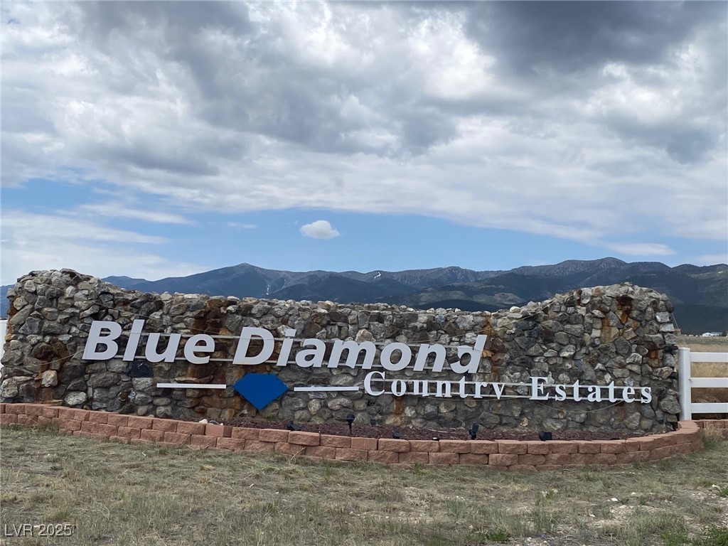 Blue Diamond Ely, NV 89301 - Photo 3 of 3 Community sign with a mountain view