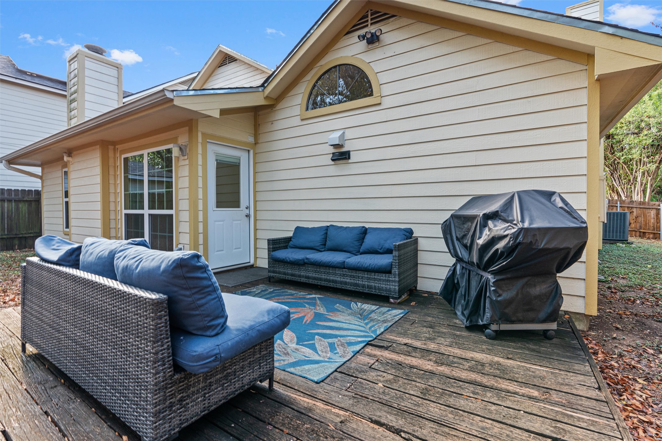 2010 Cervin Boulevard Austin, TX 78728 - Photo 22 of 32 a view of a patio with a couch and a potted plant
