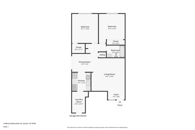 $1,400 | 11948 Sunhillow Bend, Unit A, Austin, TX 78758