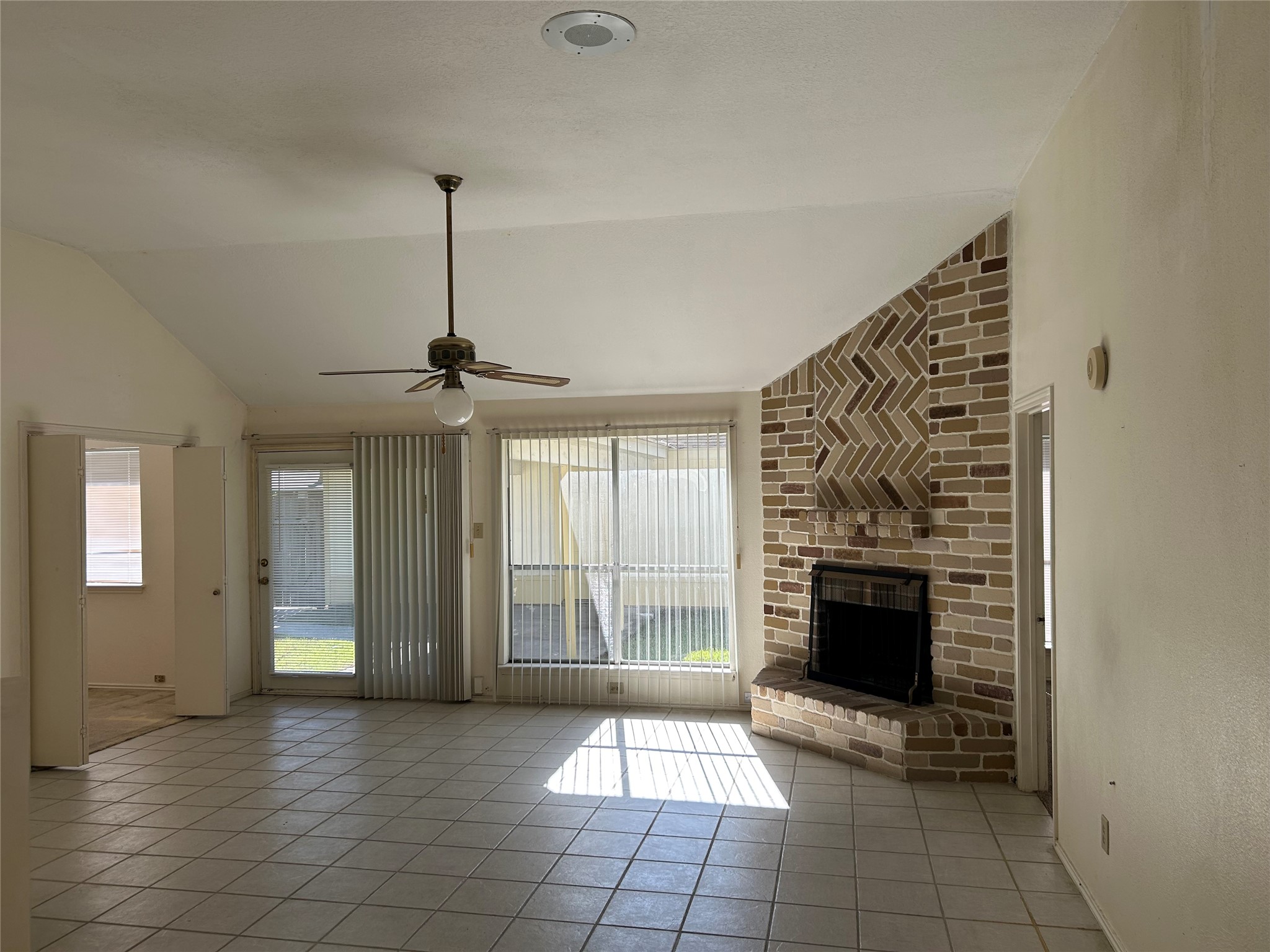 5338 Rivergate Drive Spring, TX 77373 - Photo 3 of 14 Nice Size Living Room with Wood Burning Fireplace.