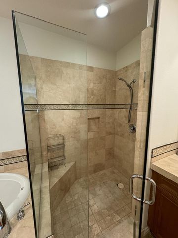 a refrigerator in a kitchen