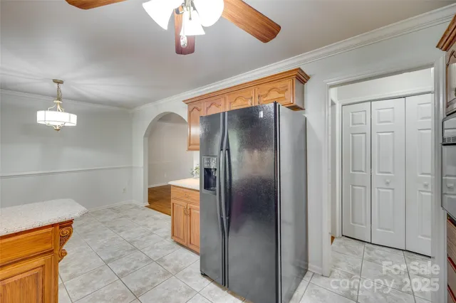 a view of a livingroom with a chandelier