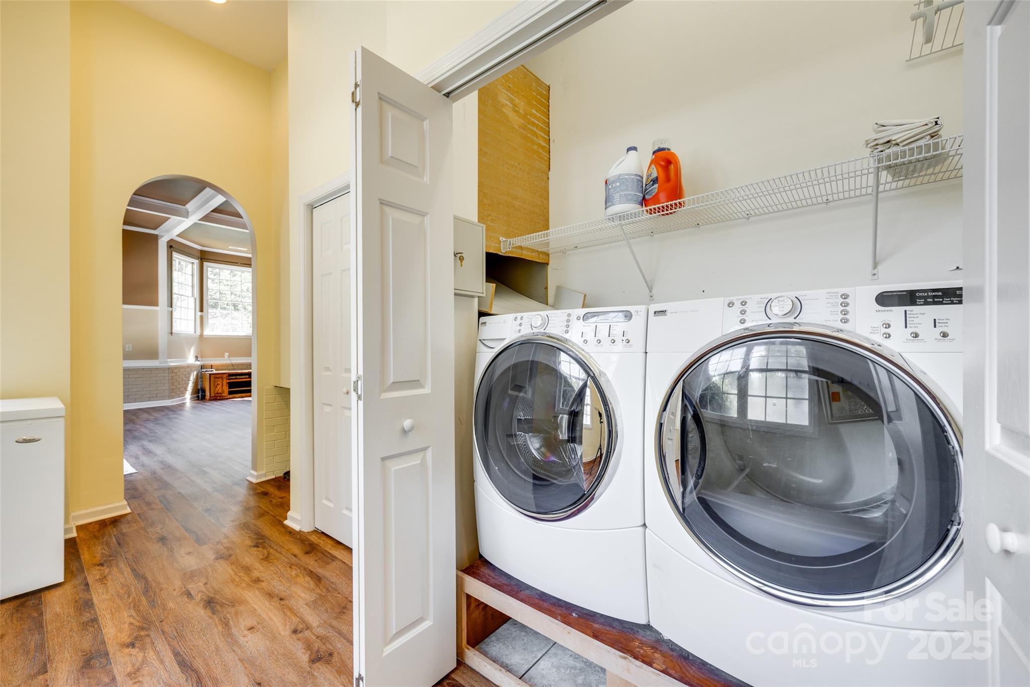 4307 Edgeland Road Edgemoor, SC 29712 - Photo 38 of 48 a utility room with dryer and washer