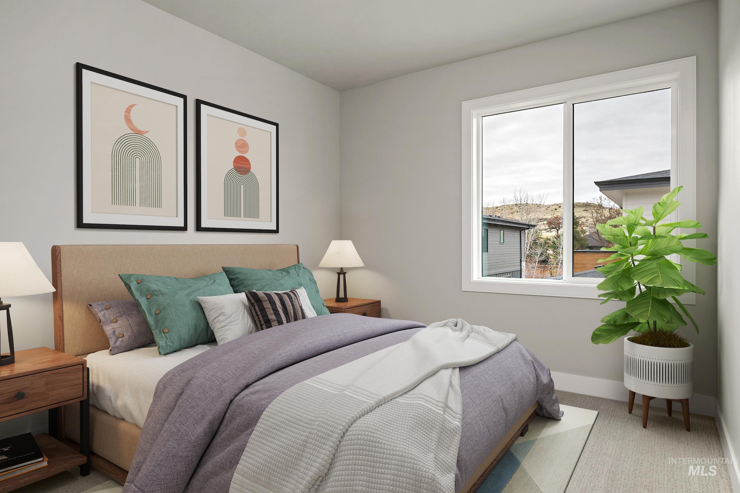 11709 North Rabbitbrush Way Boise, ID 83714 - Photo 29 of 31 Bedroom featuring light carpet and baseboards