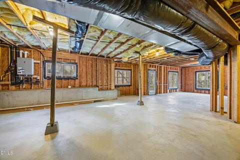 a view of a house with large windows