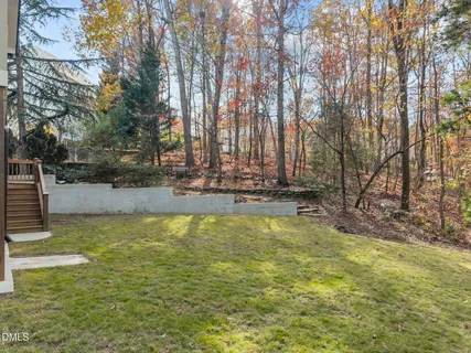 a view of a lake with a city