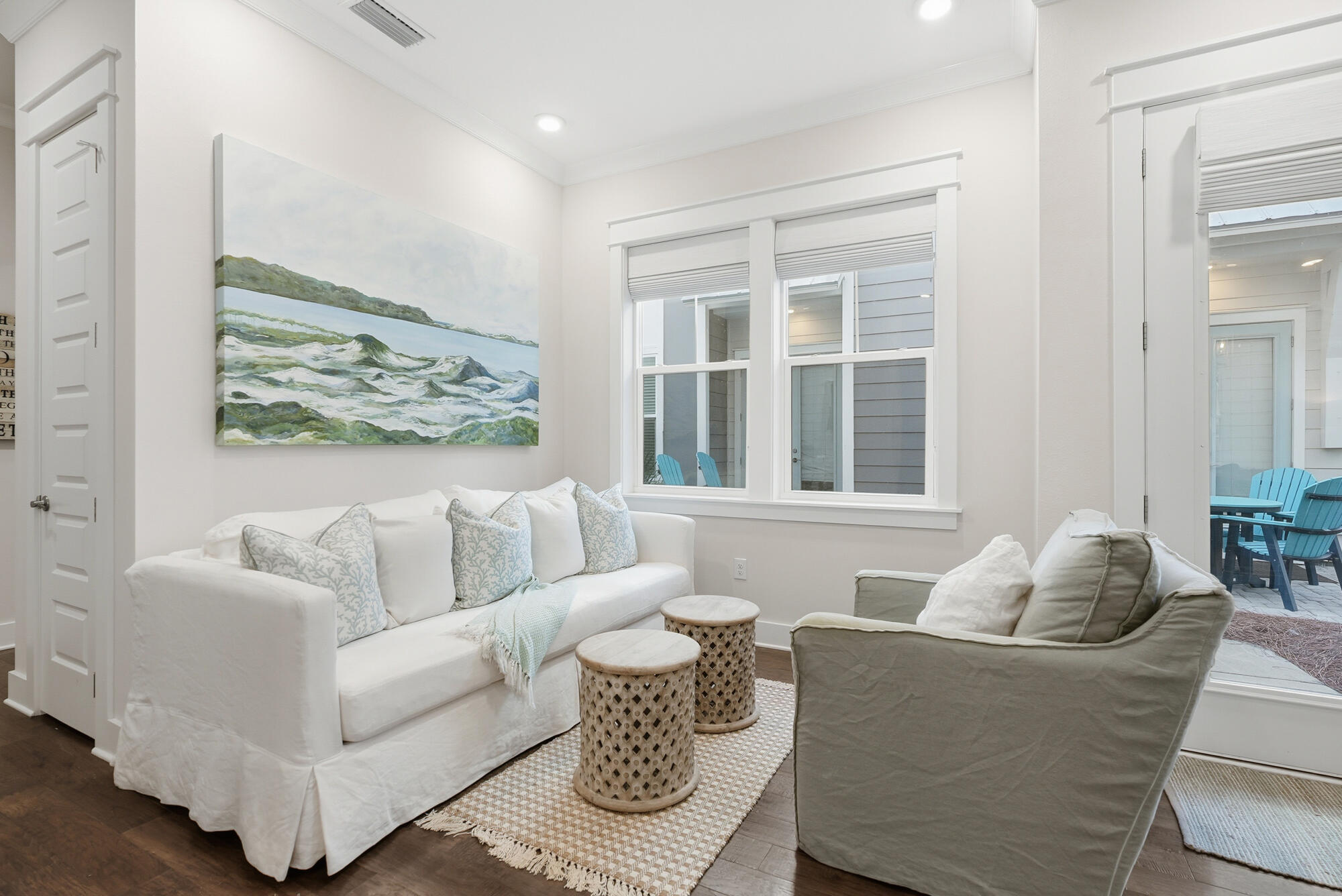 23 East York Ln Inlet Beach, Unit A Inlet Beach, FL 32461 - Photo 16 of 51 a living room with furniture and a large window