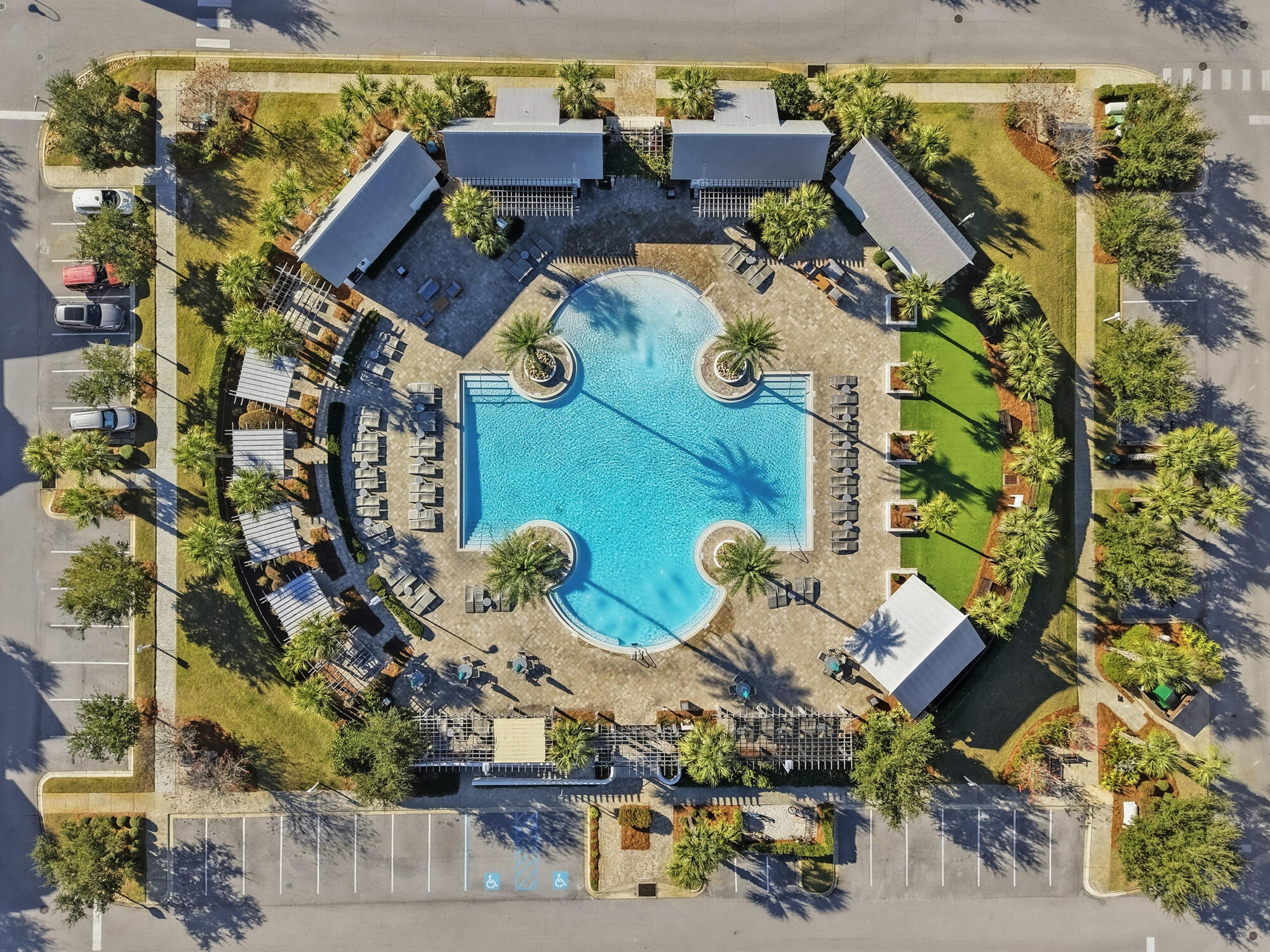 23 East York Ln Inlet Beach, Unit A Inlet Beach, FL 32461 - Photo 37 of 51 an aerial view of houses with yard
