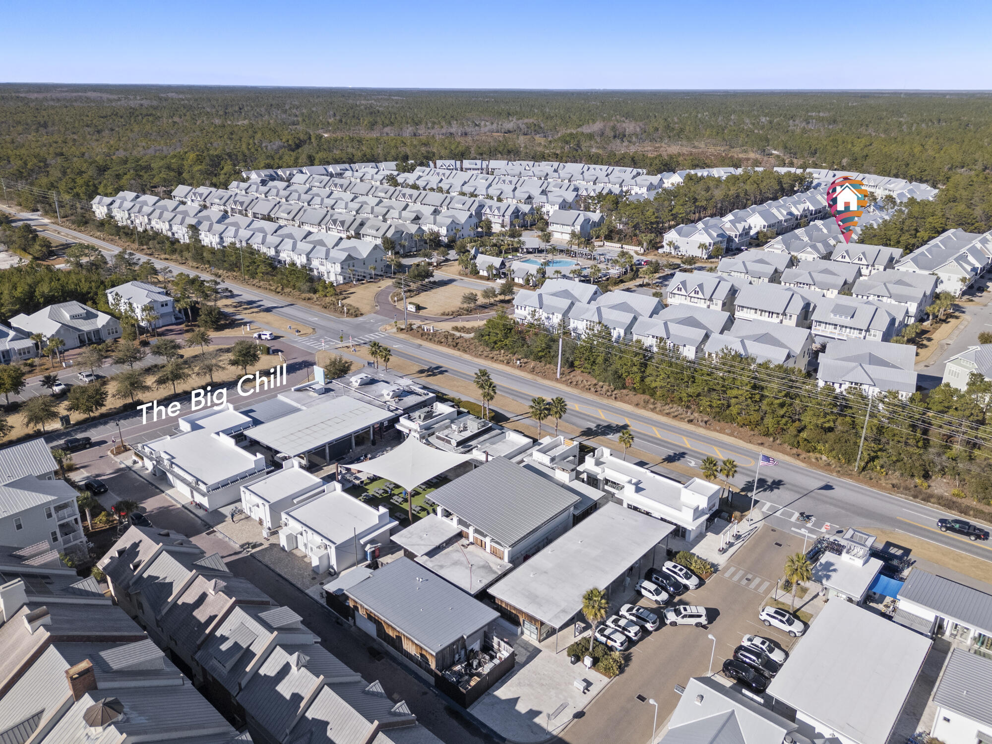 23 East York Ln Inlet Beach, Unit A Inlet Beach, FL 32461 - Photo 42 of 51 an aerial view of a city